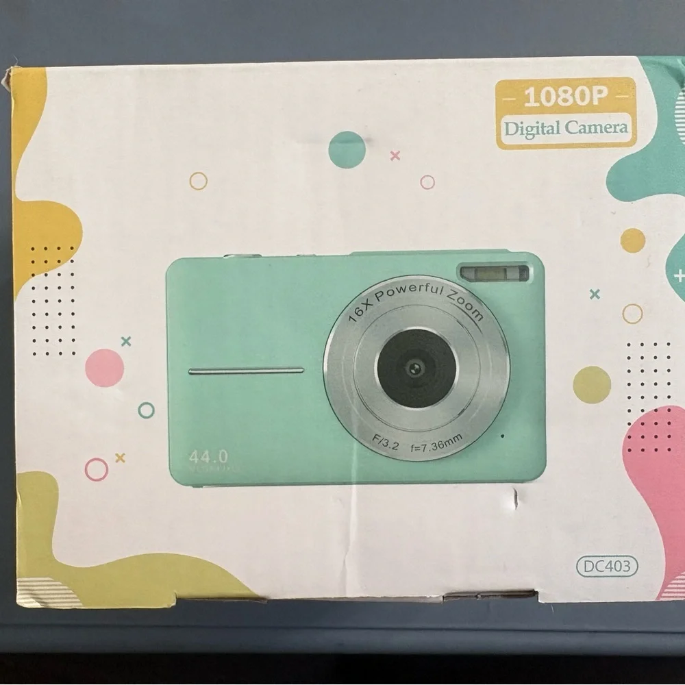 Mint Green Compact Digital Camera
